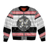 Isle of Man Celtic Knot Bomber Jacket Celtic Nation Heritage Pride - Wonder Print Shop