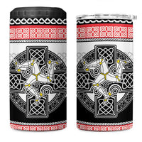 Isle of Man Celtic Knot 4 in 1 Can Cooler Tumbler Celtic Nation Heritage Pride - Wonder Print Shop