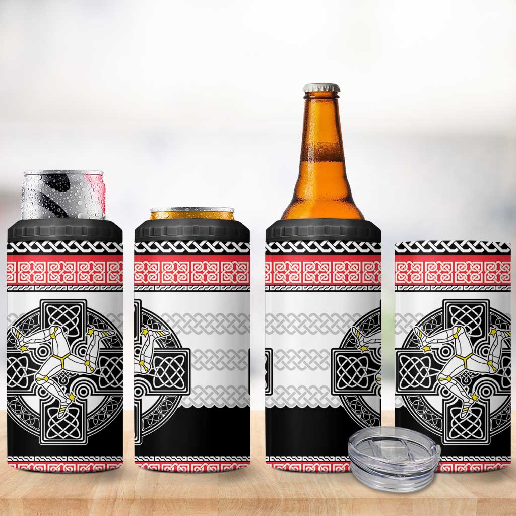 Isle of Man Celtic Knot 4 in 1 Can Cooler Tumbler Celtic Nation Heritage Pride - Wonder Print Shop