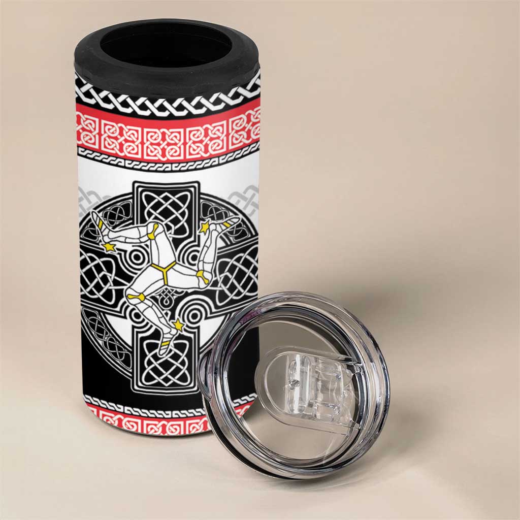 Isle of Man Celtic Knot 4 in 1 Can Cooler Tumbler Celtic Nation Heritage Pride - Wonder Print Shop