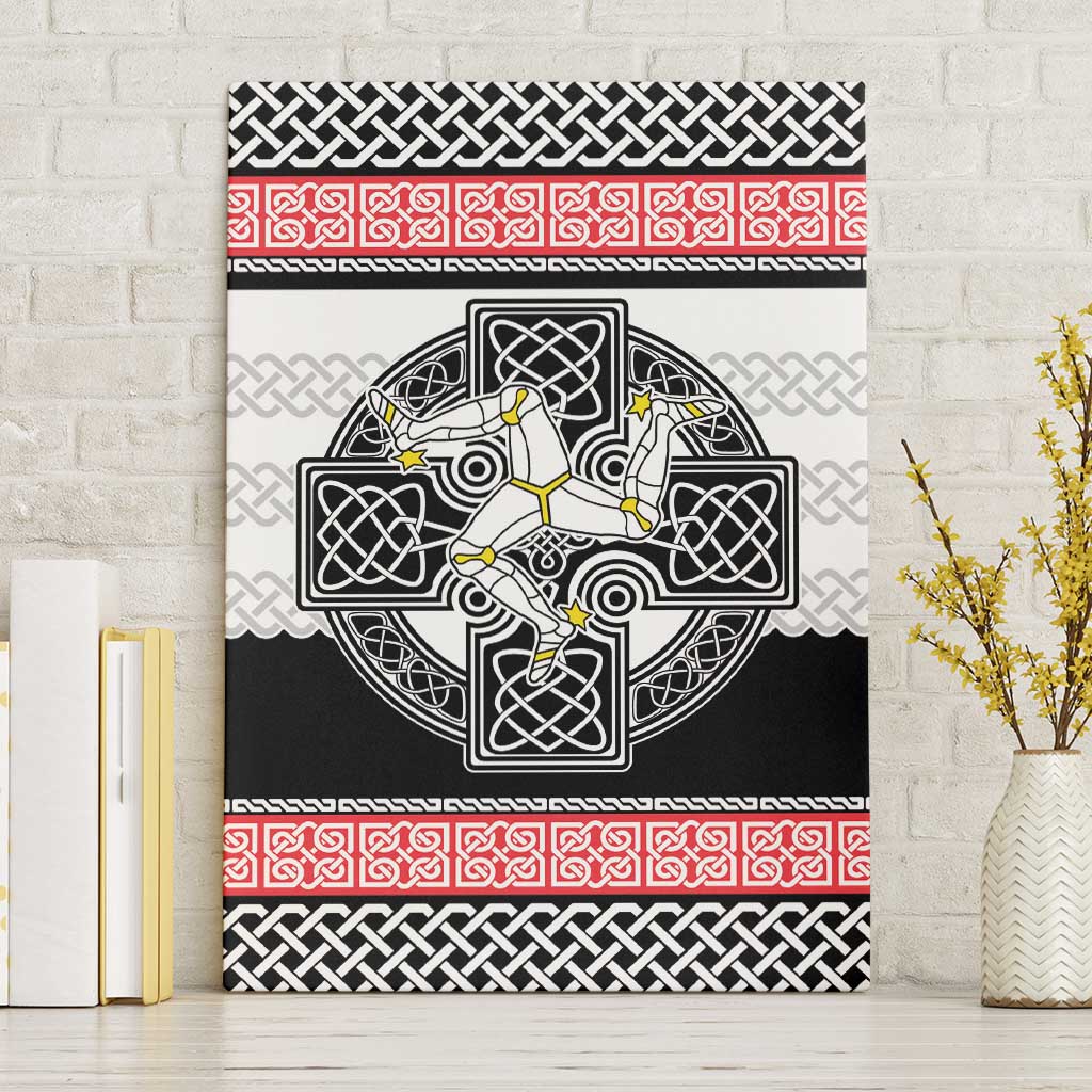 Isle of Man Celtic Knot Canvas Wall Art Celtic Nation Heritage Pride - Wonder Print Shop