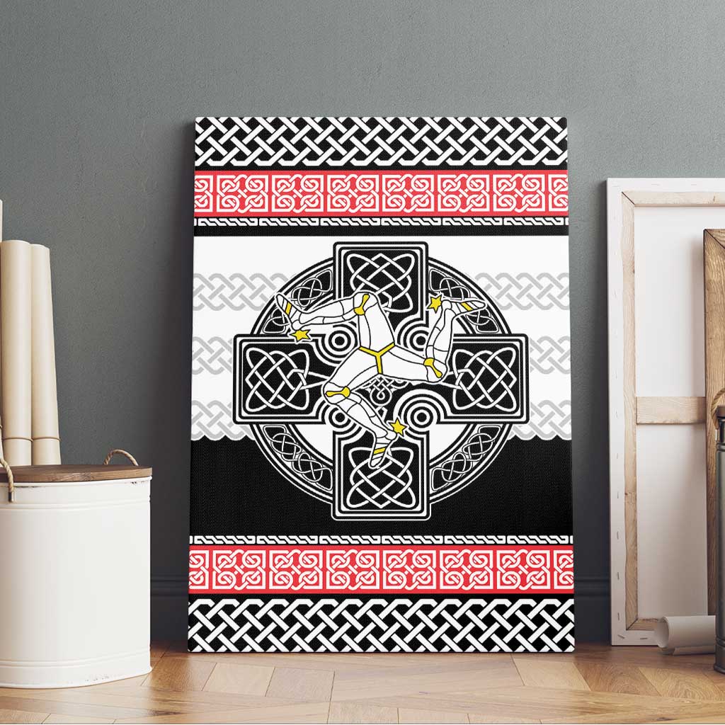 Isle of Man Celtic Knot Canvas Wall Art Celtic Nation Heritage Pride - Wonder Print Shop