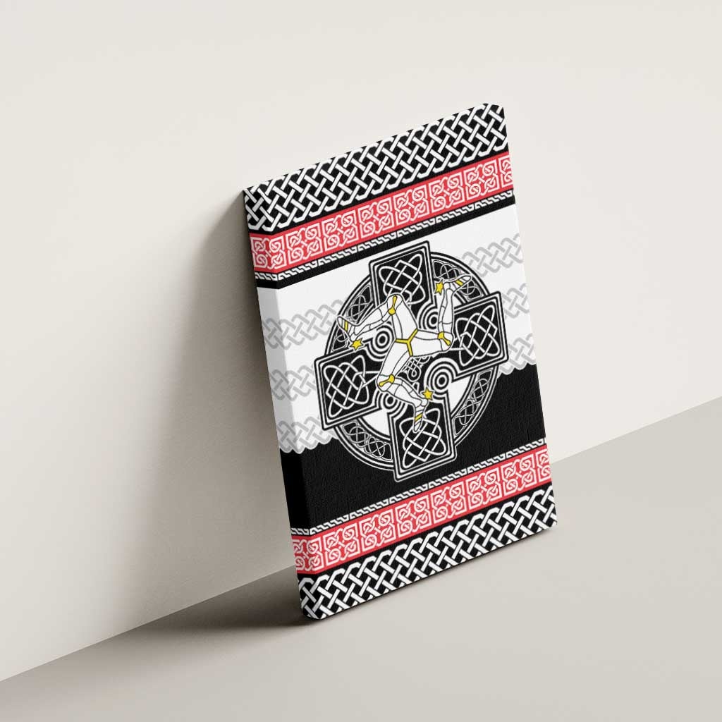 Isle of Man Celtic Knot Canvas Wall Art Celtic Nation Heritage Pride - Wonder Print Shop