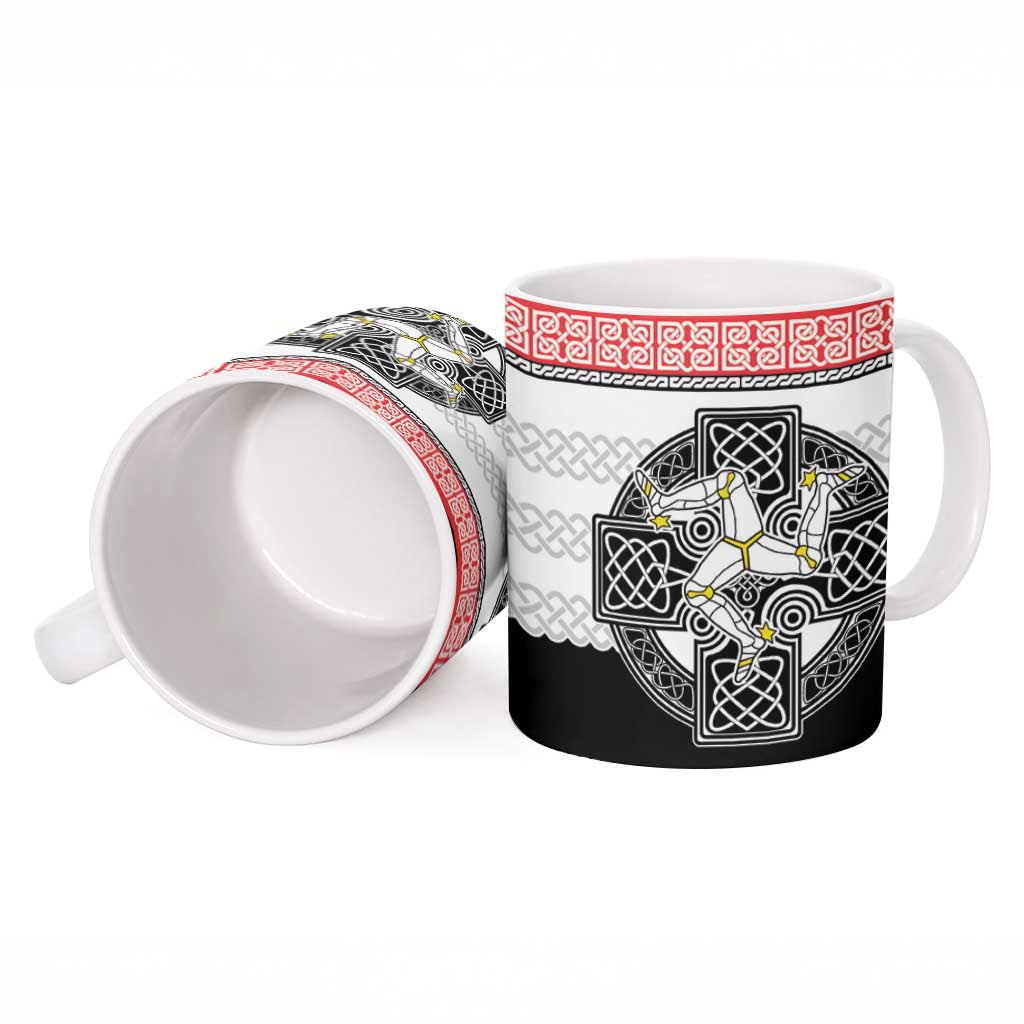 Isle of Man Celtic Knot Ceramic Mug Celtic Nation Heritage Pride - Wonder Print Shop