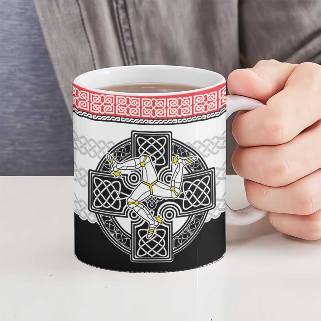 Isle of Man Celtic Knot Ceramic Mug Celtic Nation Heritage Pride - Wonder Print Shop