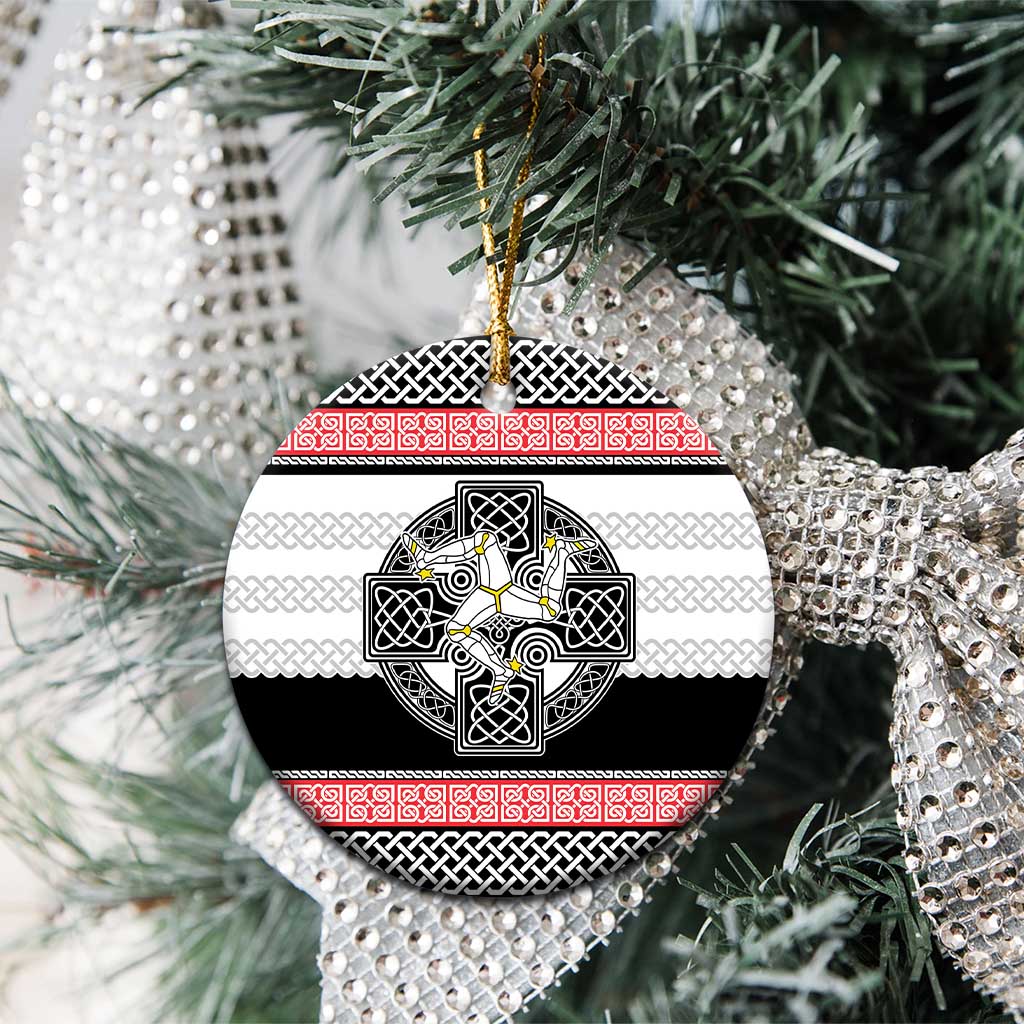 Isle of Man Celtic Knot Ceramic Ornament Celtic Nation Heritage Pride - Wonder Print Shop