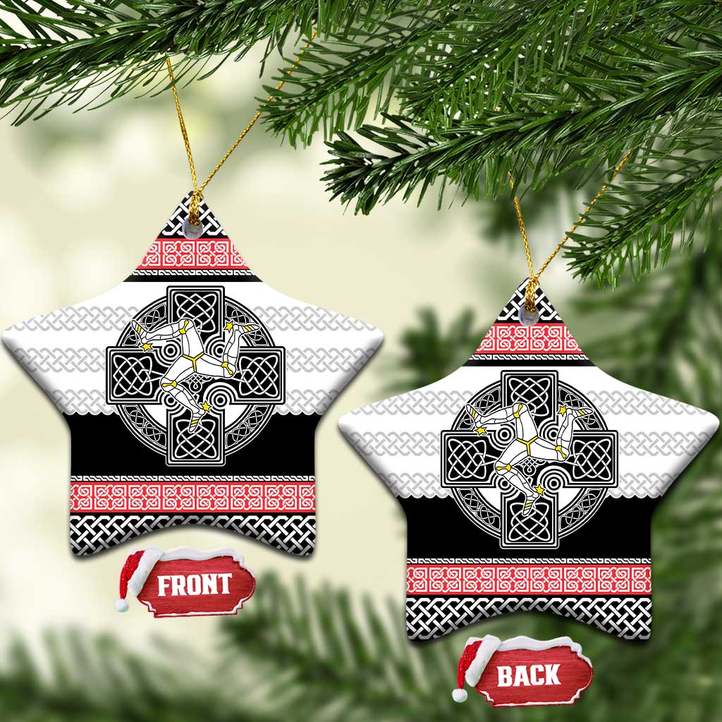 Isle of Man Celtic Knot Ceramic Ornament Celtic Nation Heritage Pride - Wonder Print Shop