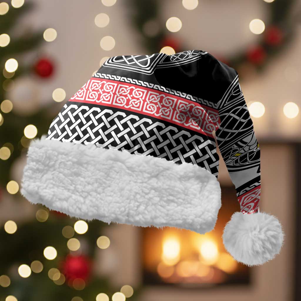 Isle of Man Celtic Knot Christmas Santa Hat Celtic Nation Heritage Pride - Wonder Print Shop