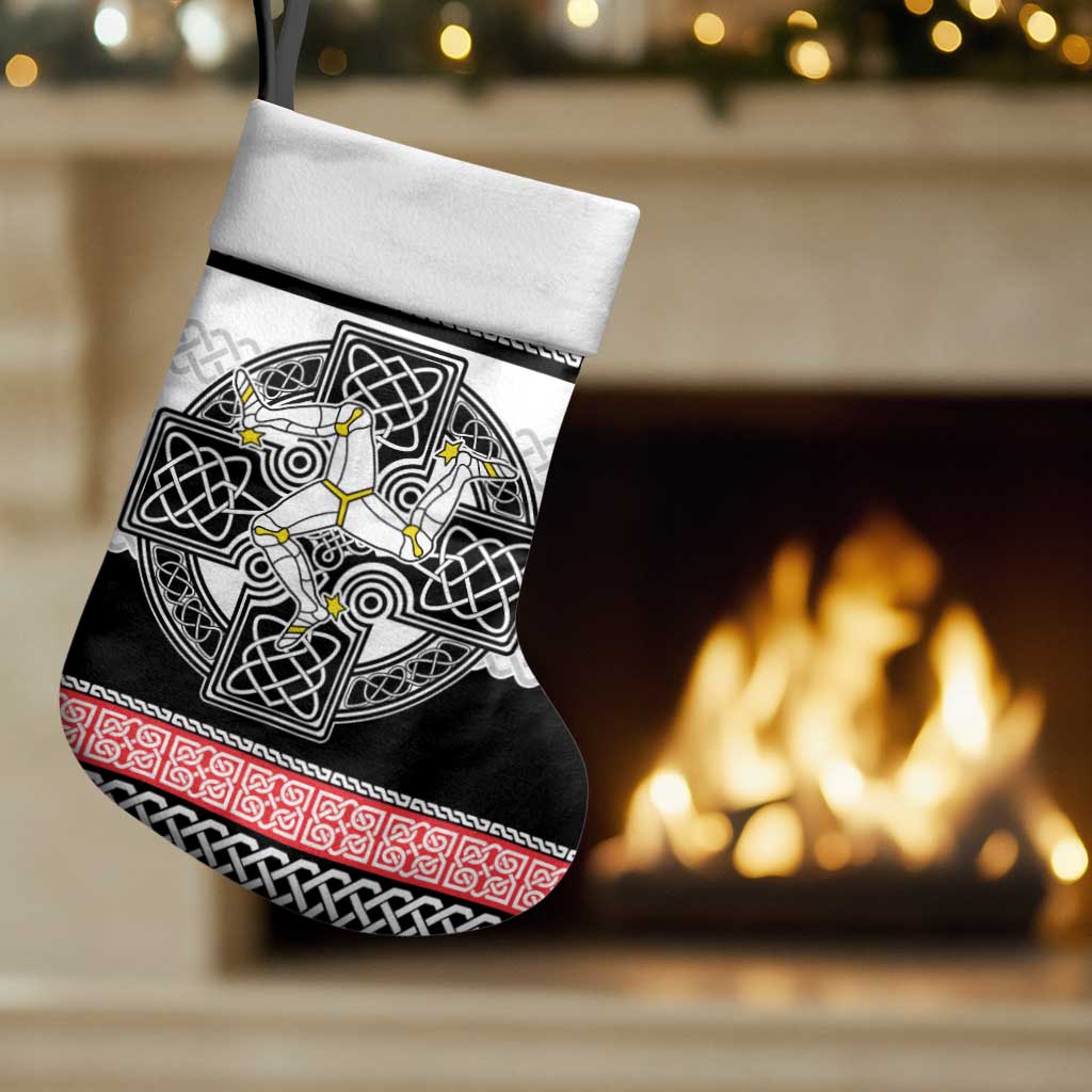 Isle of Man Celtic Knot Christmas Stocking Celtic Nation Heritage Pride - Wonder Print Shop