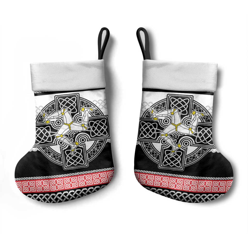 Isle of Man Celtic Knot Christmas Stocking Celtic Nation Heritage Pride - Wonder Print Shop