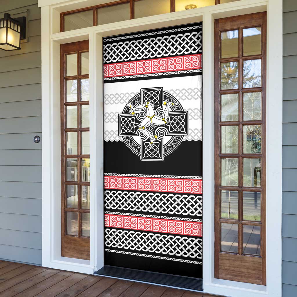 Isle of Man Celtic Knot Door Cover Celtic Nation Heritage Pride - Wonder Print Shop
