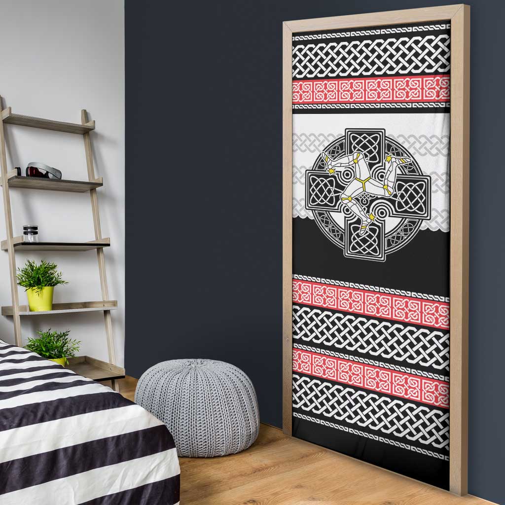Isle of Man Celtic Knot Door Cover Celtic Nation Heritage Pride - Wonder Print Shop
