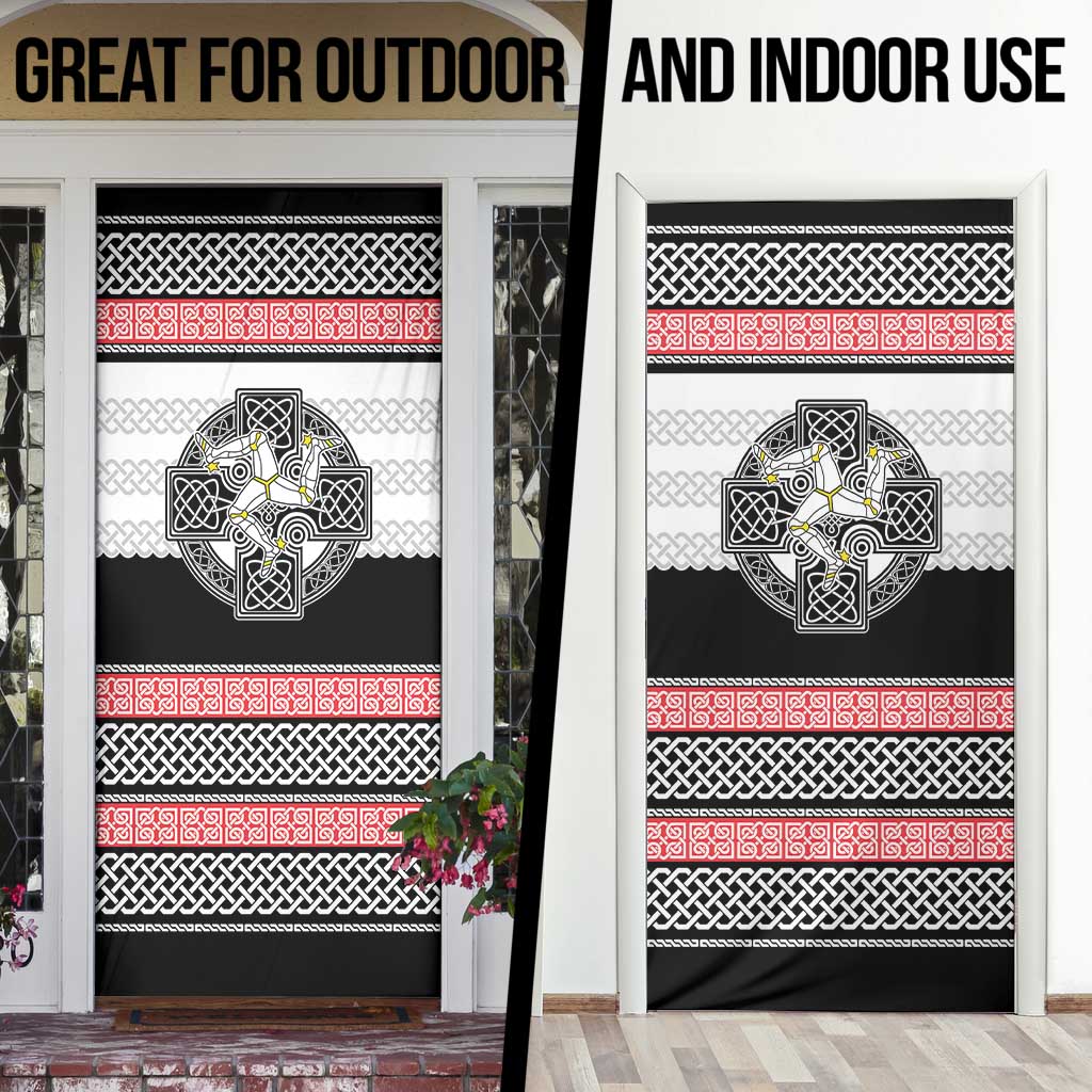 Isle of Man Celtic Knot Door Cover Celtic Nation Heritage Pride - Wonder Print Shop