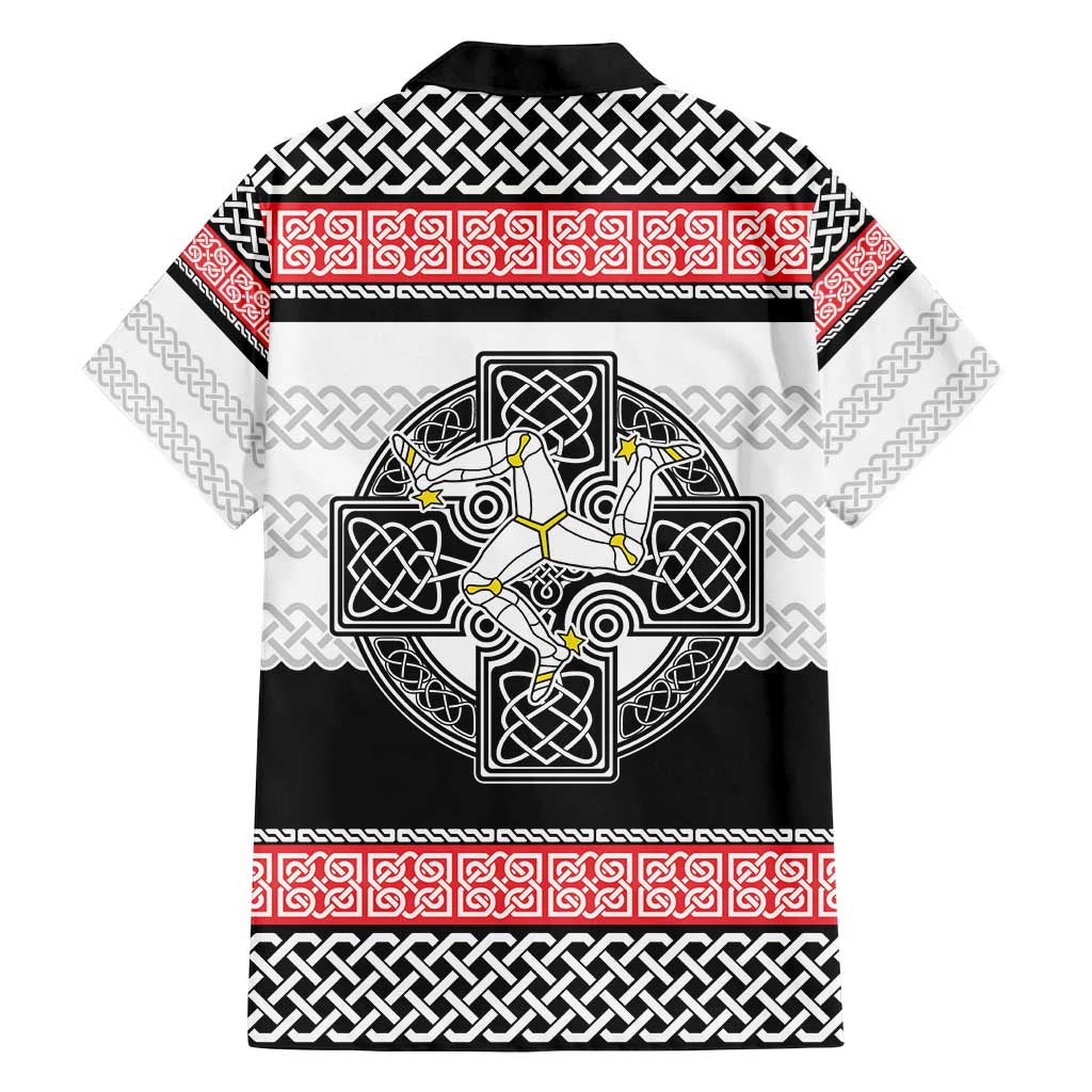 Isle of Man Celtic Knot Family Matching Long Sleeve Bodycon Dress and Hawaiian Shirt Celtic Nation Heritage Pride - Wonder Print Shop