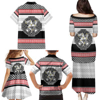 Isle of Man Celtic Knot Family Matching Puletasi and Hawaiian Shirt Celtic Nation Heritage Pride - Wonder Print Shop