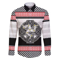 Isle of Man Celtic Knot Family Matching Puletasi and Hawaiian Shirt Celtic Nation Heritage Pride - Wonder Print Shop