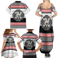 Isle of Man Celtic Knot Family Matching Summer Maxi Dress and Hawaiian Shirt Celtic Nation Heritage Pride - Wonder Print Shop