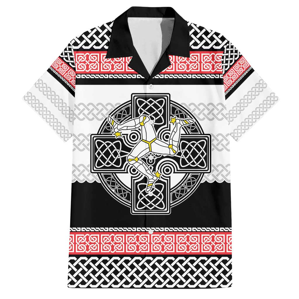 Isle of Man Celtic Knot Family Matching Summer Maxi Dress and Hawaiian Shirt Celtic Nation Heritage Pride - Wonder Print Shop