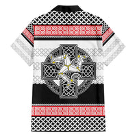 Isle of Man Celtic Knot Family Matching Summer Maxi Dress and Hawaiian Shirt Celtic Nation Heritage Pride - Wonder Print Shop