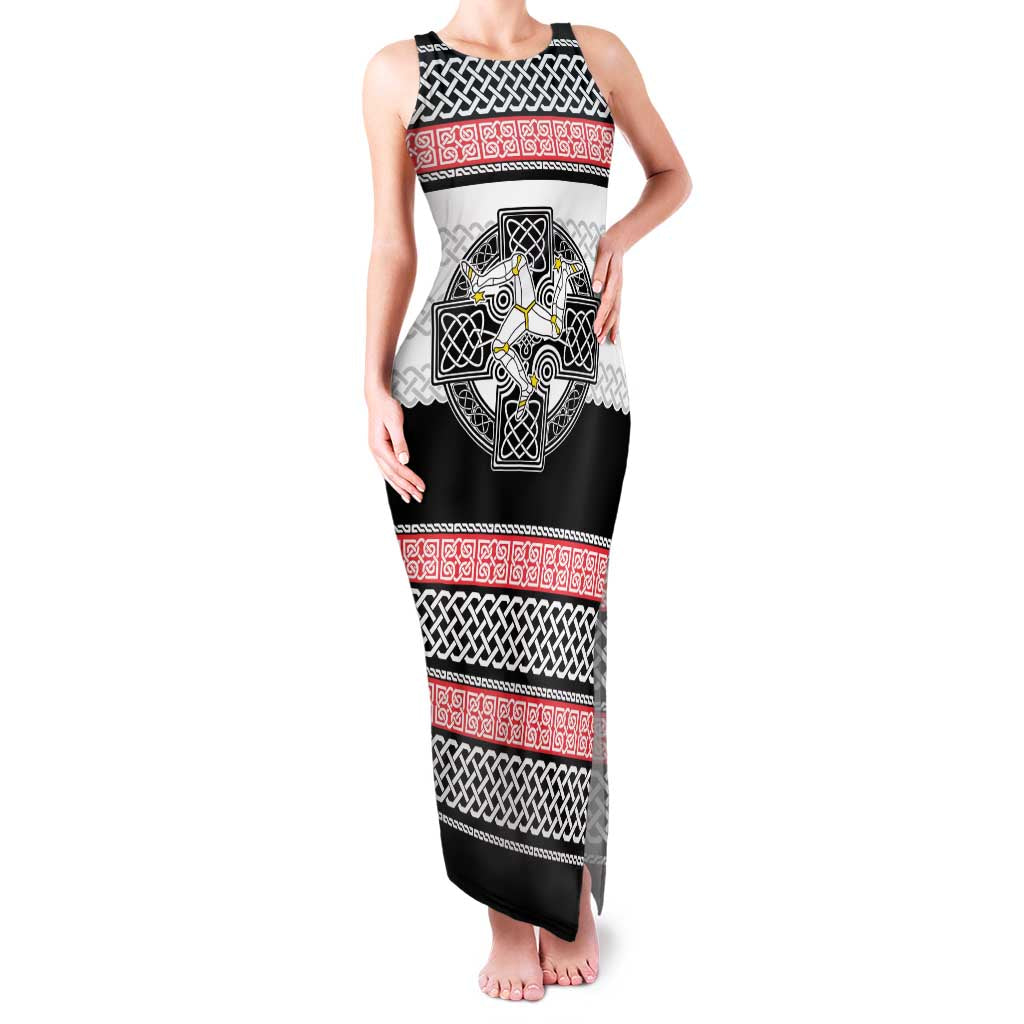 Isle of Man Celtic Knot Family Matching Tank Maxi Dress and Hawaiian Shirt Celtic Nation Heritage Pride - Wonder Print Shop