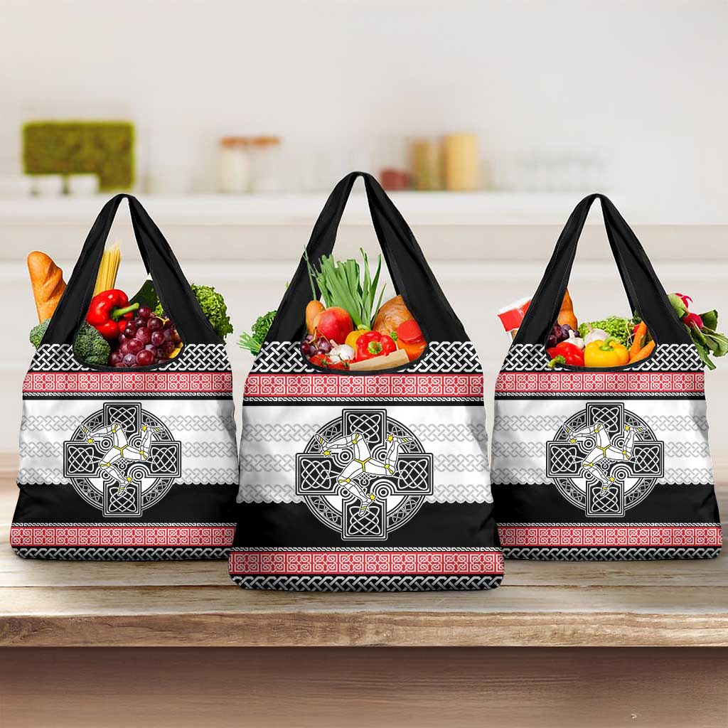Isle of Man Celtic Knot Grocery Bag Celtic Nation Heritage Pride - Wonder Print Shop
