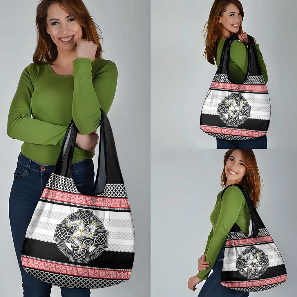 Isle of Man Celtic Knot Grocery Bag Celtic Nation Heritage Pride - Wonder Print Shop