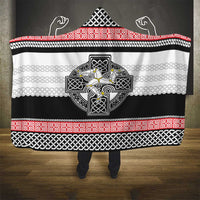 Isle of Man Celtic Knot Hooded Blanket Celtic Nation Heritage Pride - Wonder Print Shop