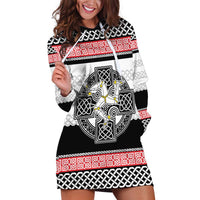 Isle of Man Celtic Knot Hoodie Dress Celtic Nation Heritage Pride - Wonder Print Shop