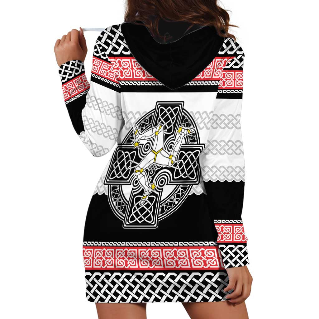 Isle of Man Celtic Knot Hoodie Dress Celtic Nation Heritage Pride - Wonder Print Shop