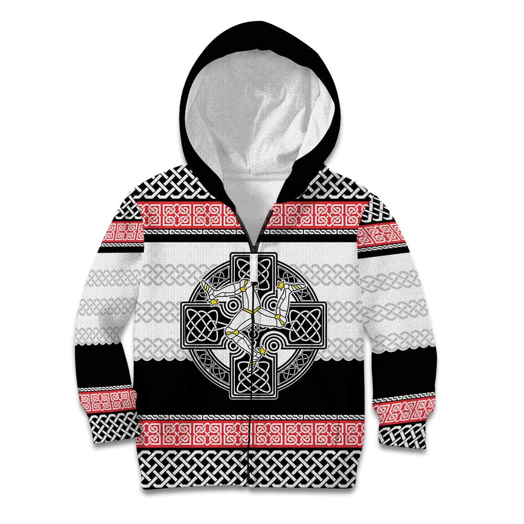 Isle of Man Celtic Knot Kid Hoodie Celtic Nation Heritage Pride - Wonder Print Shop