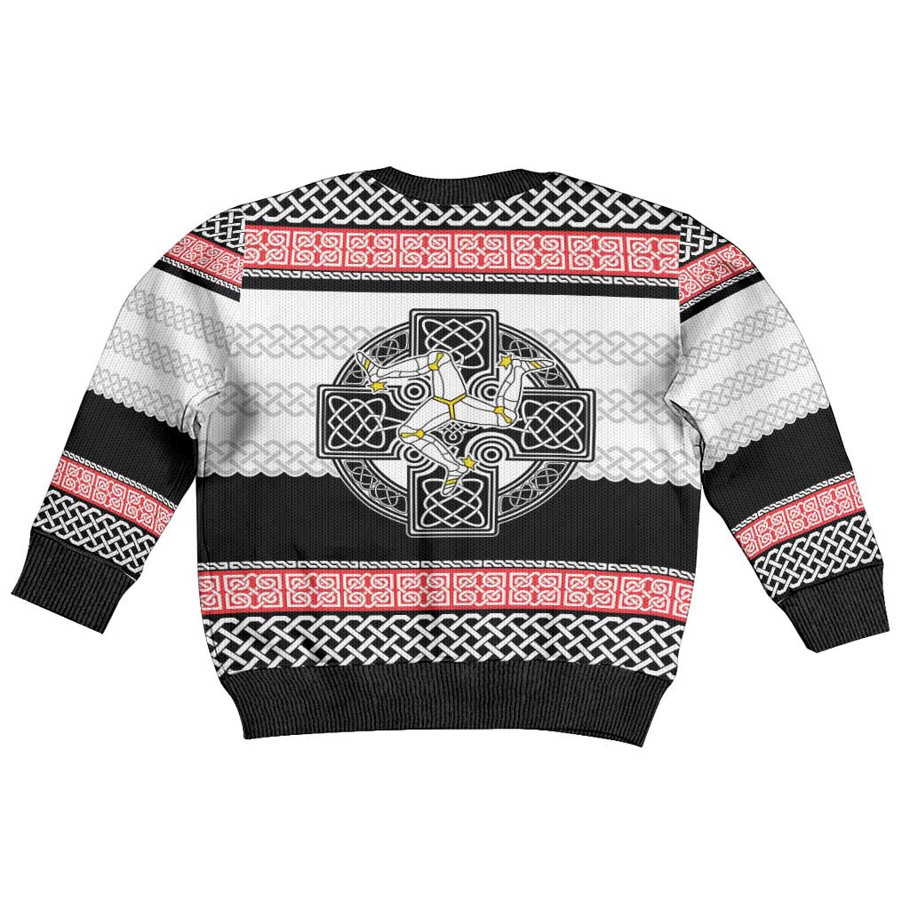 Isle of Man Celtic Knot Kid Ugly Christmas Sweater Celtic Nation Heritage Pride - Wonder Print Shop