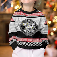 Isle of Man Celtic Knot Kid Ugly Christmas Sweater Celtic Nation Heritage Pride - Wonder Print Shop