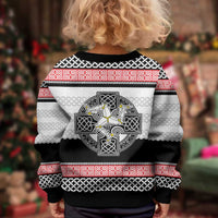 Isle of Man Celtic Knot Kid Ugly Christmas Sweater Celtic Nation Heritage Pride - Wonder Print Shop