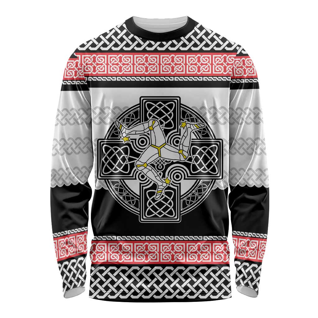 Isle of Man Celtic Knot Long Sleeve Shirt Celtic Nation Heritage Pride - Wonder Print Shop
