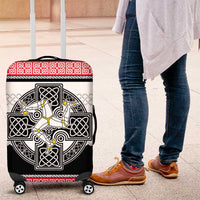 Isle of Man Celtic Knot Luggage Cover Celtic Nation Heritage Pride - Wonder Print Shop