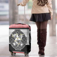Isle of Man Celtic Knot Luggage Cover Celtic Nation Heritage Pride - Wonder Print Shop
