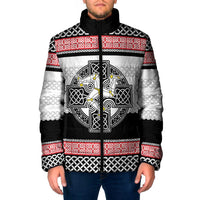 Isle of Man Celtic Knot Padded Jacket Celtic Nation Heritage Pride - Wonder Print Shop