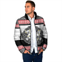 Isle of Man Celtic Knot Padded Jacket Celtic Nation Heritage Pride - Wonder Print Shop