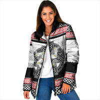 Isle of Man Celtic Knot Padded Jacket Celtic Nation Heritage Pride - Wonder Print Shop
