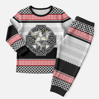 Isle of Man Celtic Knot Christmas Pajama Set Celtic Nation Heritage Pride - Wonder Print Shop