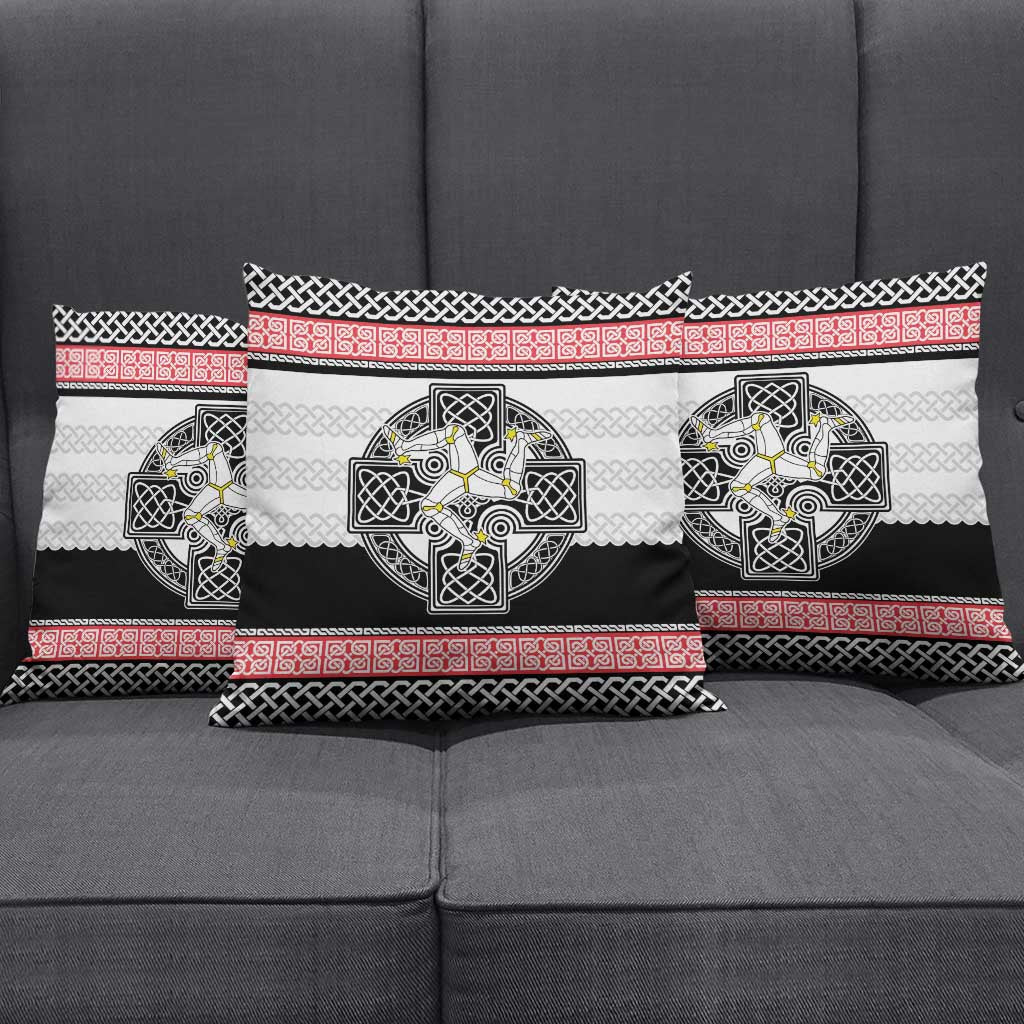 Isle of Man Celtic Knot Pillow Cover Celtic Nation Heritage Pride - Wonder Print Shop