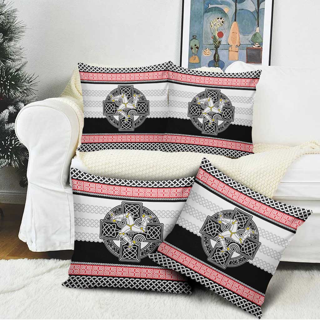 Isle of Man Celtic Knot Pillow Cover Celtic Nation Heritage Pride - Wonder Print Shop