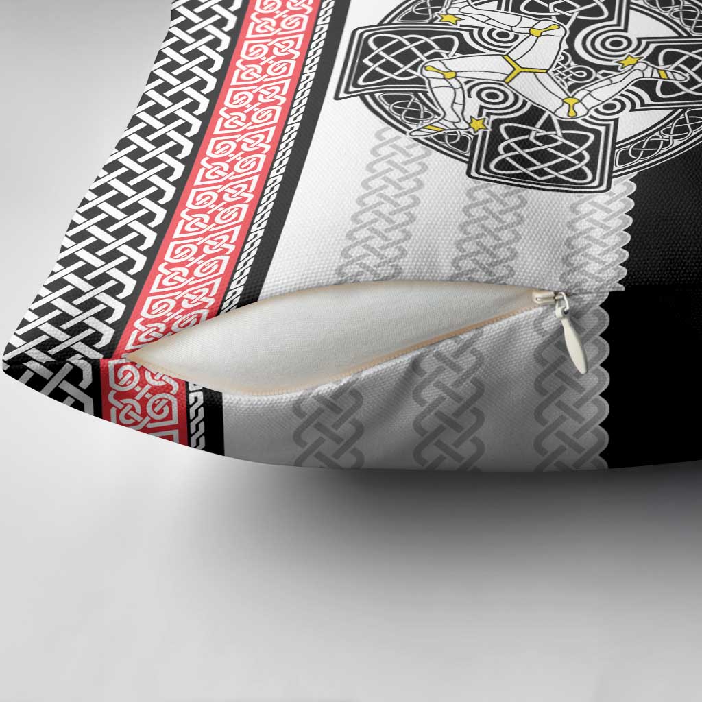 Isle of Man Celtic Knot Pillow Cover Celtic Nation Heritage Pride - Wonder Print Shop