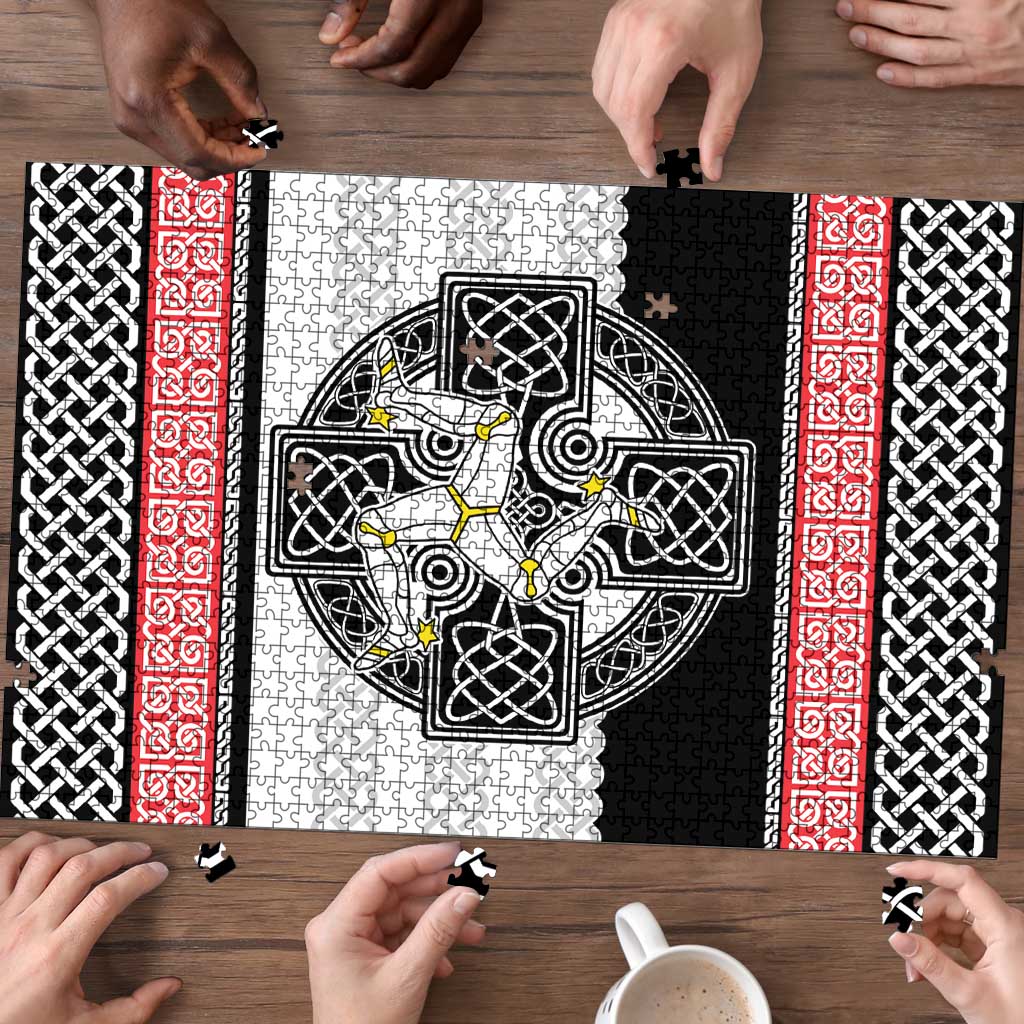 Isle of Man Celtic Knot Puzzle Celtic Nation Heritage Pride - Wonder Print Shop