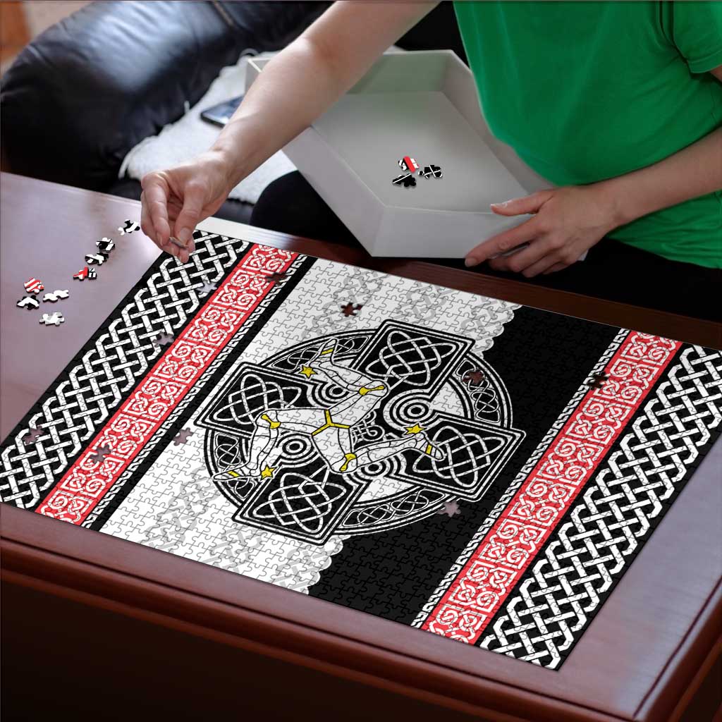 Isle of Man Celtic Knot Puzzle Celtic Nation Heritage Pride - Wonder Print Shop