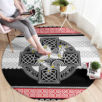 Isle of Man Celtic Knot Round Carpet Celtic Nation Heritage Pride - Wonder Print Shop
