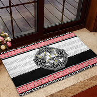 Isle of Man Celtic Knot Rubber Doormat Celtic Nation Heritage Pride - Wonder Print Shop