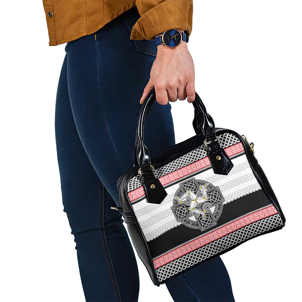 Isle of Man Celtic Knot Shoulder Handbag Celtic Nation Heritage Pride - Wonder Print Shop