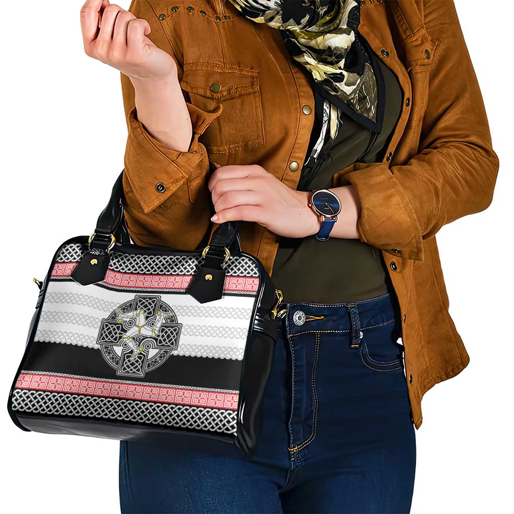 Isle of Man Celtic Knot Shoulder Handbag Celtic Nation Heritage Pride - Wonder Print Shop