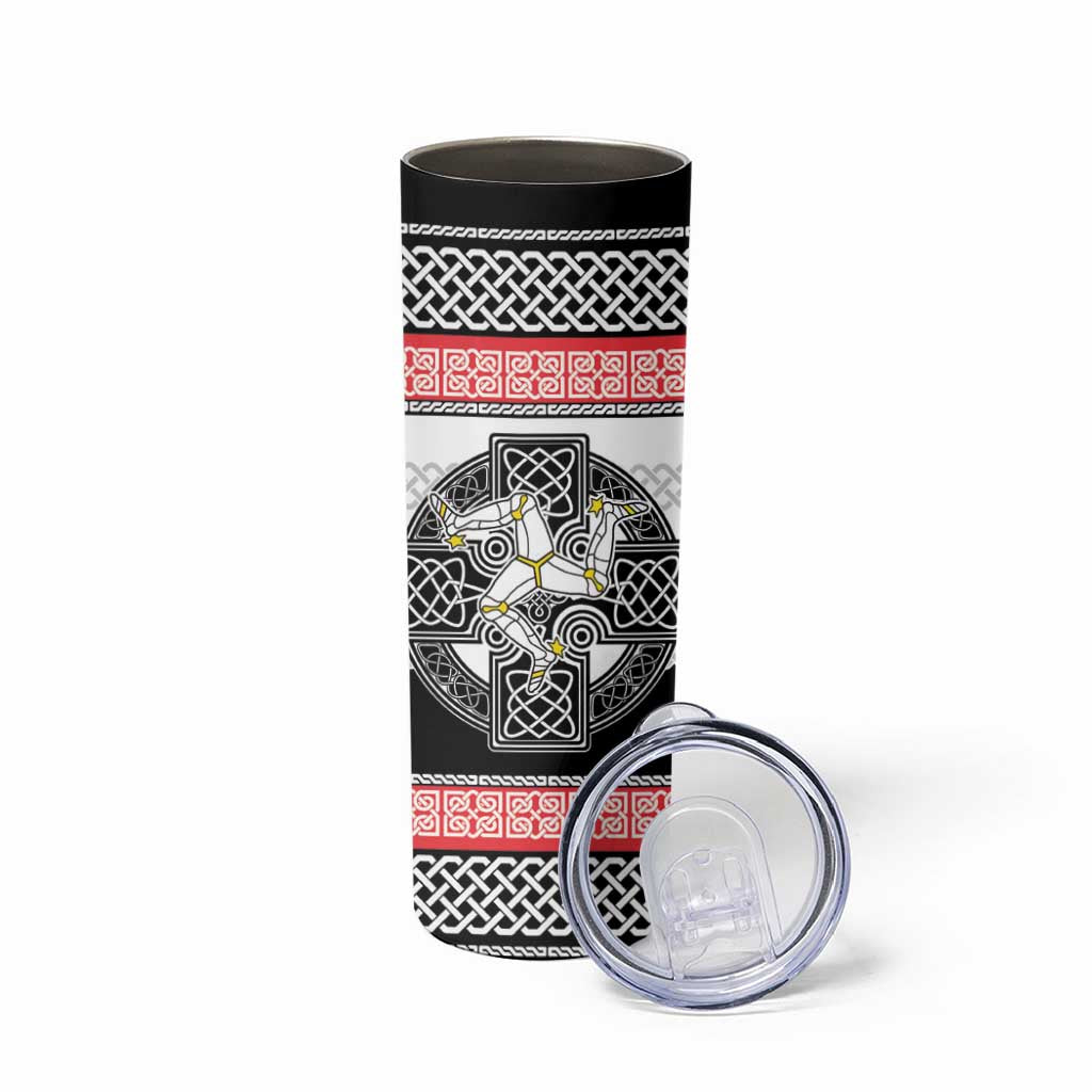 Isle of Man Celtic Knot Skinny Tumbler Celtic Nation Heritage Pride - Wonder Print Shop